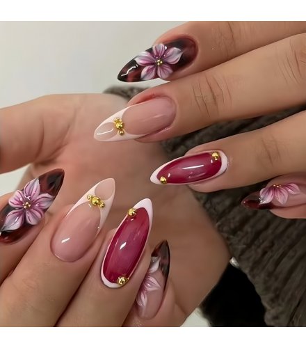 NA095 - 3D Style Elegant Fashion Nails